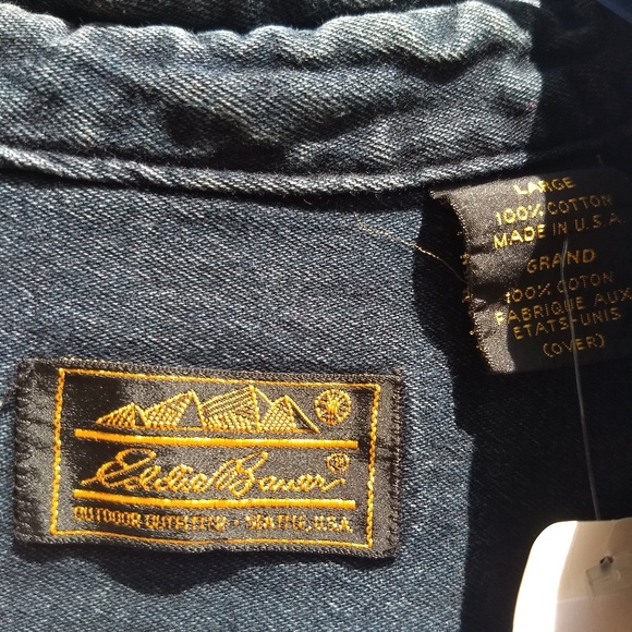 SOLD💥Eddie Bauer Dark Wash Denim jacket - Picture 5 of 5